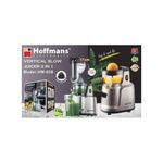 product_image_name-Hoffmans- 2 in 1 Slow Juicer, 75 mm Filling Opening, Juicer with Two Filters for Vegetables and Fruit, Baby Food and Ice Cream, Silent, Juice Recipe, Pre-Cleaning Function, Vertical- Silver-2