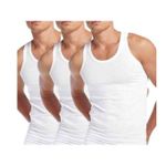 product_image_name-Fashion-Unisex Vest - 3 Pieces Pack Of Lux Premium Cotton Vests White-2