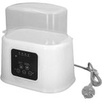 product_image_name-Generic-2-in-1 Bottle Warmer Smart Fast Milk Heater Defrost Heat Baby Feeding Function Perfect for Milk and Baby Food Bottle Warmer & Sterilizer – Fast Heating, Precise Temperature Control, LCD Display with Pliers and Brush With Defrost Heat Baby Food DMQ-2