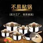 product_image_name-Generic-6-Piece Stainless Steel Cookware Set with Glass Lids - Silver-4