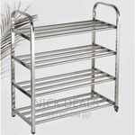 product_image_name-Generic-4 Tier Shoe Rack /4Layer Shoes Rack - Silver/Multicolor-1