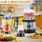 product_image_name-Hoffmans-4 IN 1 Multi-function Electric Blender Juicer Fruit Mixer Powerful Hand Held Stainless Steel Grinder-3