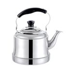 5L Stainless steel stovetop whistling kettle-Silver 