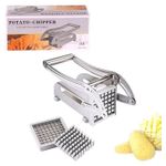 French Fries Irish Potato Cutter Slicer - Silver