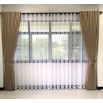 1.5 Metres (1 piece) Cream for a patio sliding door and window Curtains 