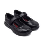 product_image_name-UMOJA-Studeez Leather Girls School Shoes - ZURI Velcro Black-3