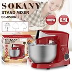 product_image_name-Sokany-6.5L Electric Food Stand Mixer Kneading Bread Dough Mixer- Multicolor-2