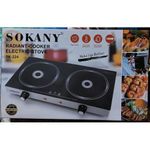 product_image_name-Sokany-2 Burner Tabletop Cooker Electric Infrared Cooker Stove - Black-2