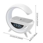 product_image_name-Generic-Wireless Charger Speaker - Portable Wireless Speaker Alarm Clock, Mp3 Player With Night Light And Alarm Clock , Multi - Color Changing Atmosphere Lamp-3