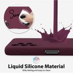 product_image_name-Samsung-Galaxy A32 5G Luxury Soft Rubber Liquid Silicone Case Skin Touch Feel Phone Cover Maroon-4
