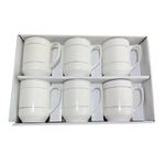 product_image_name-Generic-6 Pieces Set Of Espresso Coffee Tea Cups -White-1