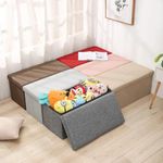 product_image_name-Generic-Foldable Ottoman Storage Box- Multicolor -2