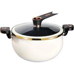 product_image_name-Generic-Stylish Modern Casserole Pot / Stockpot with Tempered Glass Lid - Multicolor-1