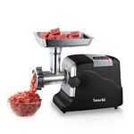 product_image_name-Saachi-Meat Grinder With 3 Metal Cutting Plates For Sausages Kibbeh Or A Simple Food Pusher- Black-2