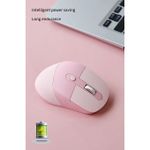 product_image_name-Generic-2.4G Dual-Mode Wireless Mouse, with Both Bluetooth and USB-Receiver-Pink-2