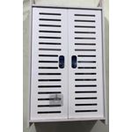  Wall Mounted PVC Waterproof Bathroom, Storage Over the Toilet Cabinet  - white