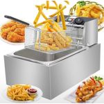 Electric Deep Fryer 6L Single Stainless Steel -Silver