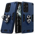 product_image_name-Samsung- Galaxy S22 Ultra Luxury Hard  Armor Liquid Silicone Skin Touch Feel Cover Case Black -1