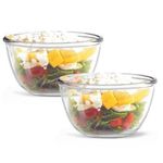 Versatile Glass Serving and Prep Bowl Set 