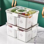 product_image_name-Generic-Food Storage Container Refrigerator Organizer Holder with Lid - Multicolor-2