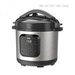 product_image_name-Winningstar-8L Multifunctional Smart Electric Pressure Cooker Rice Cooker  With Stainless Steel Shell Stainless Steel Steamer Tray Rice Measuring Cup/Scoop Touch Panel Cooking Mode*12 1.2m Copper Charging Cable VDE Plug- Silver-1