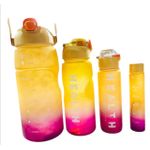 Motivational Water Bottle - 4 Pieces