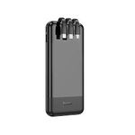 product_image_name-Generic-J114 Fast Charging Mobile power bank with 10000mAh capacity.Type-C and Micro-USB inputs. USB-A port and built-in cables for Lightning, Type-C and Micro-USB outputs. LED digital display of power level.- Black-5