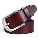 product_image_name-Fashion-2 Pack of Men's Ultimate Faux Leather Belts - Black,Brown-3