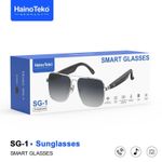 product_image_name-Generic-HainoTeko SG 1 Bluetooth Smart Sunglasses for Men Women Shades with Open Ear Audio UV400 Protection Wireless Sun Glasses with Built in Speakers UV Protection Stylish Wearable Waterproof Sports Eye Glasses for Cycling Driving Fishing Travel Music And Calls-2