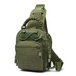 Outdoor Crossbody Bag Adjustable Shoulder Strap Multiple Pockets Waterproof Smooth Zipper Camouflage Shoulder Pack