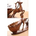 product_image_name-Generic-wine rack Wine Rack Deer Cart Wine Bottle Holder Table Decoration Freestanding Statue Resin Crafts Display Stand-3