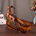 product_image_name-Generic-wine rack Wine Rack Deer Cart Wine Bottle Holder Table Decoration Freestanding Statue Resin Crafts Display Stand-4