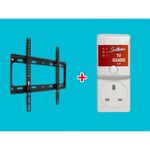 product_image_name-Generic- 23 - 63 TV Wall Mount & TV Guard High Voltage Protector -White, Black-1