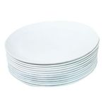 product_image_name-Generic-Set Of 12pc Melamine Dinner Plates - White-1