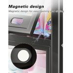 product_image_name-Generic-Washing Machine Storage Cabinet, Metal Washer Dryer Storage Shelf, 2 Tier Freestanding Washing Machine Storage Rack for Laundry Bathroom Balcony, with Double Doors Cabinet -8