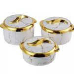 product_image_name-Generic-3Pc Set 1.5/2/2.5 L Food Warmer Thermal Insulation Hot Pot Casserole Lunch Boxes - Multicolors-2