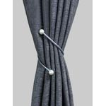 2 Metres (1 piece) Dark Grey Curtains for a patio sliding door and window Curtains.