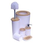 product_image_name-Generic-6-Piece Bamboo & Ribbed Bathroom Accessory Set-2
