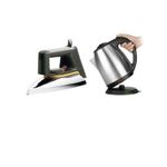 product_image_name-Original-Bundle Of 2L Electric Kettle, Flat Iron & Single Coil Hotplate Plus A Free 4 Way Extension-4