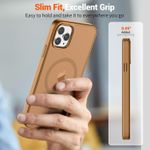 product_image_name-Generic-Iphone 15 Pro Max Case Shockproof Slim Translucent Matte Transparent Protective Phone Case- Brown-6