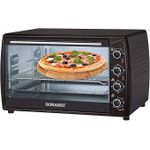 product_image_name-Sonashi-High Efficient 63 Liters Electric Oven With Inside Light Adjustable Temperature And Timer-Black/Silver-2