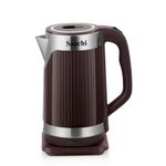 product_image_name-Saachi-3.5 Liters Large Fast Boiling Electric Kettle-Silver/Black/Brown-1