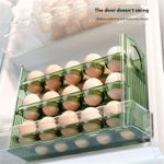 product_image_name-Generic-Full Tray, 30 Eggs Fridge Storage Container, 3 Layer Auto Open Egg Tray - Multicolor -2