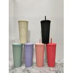 product_image_name-Generic-1PC Diamond Radiant Goddess Cup 710ml Summer Cold Water Cup Tumbler With Straw Double Layer Plastic Durian Coffee Mug-8