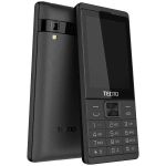 product_image_name-Tecno-T528 - 2.8 Inch, 2500mAh Battary, Dual Sim, FM Radio, Camera 6MB ROM + 8MB RAM- Milian Black small Button Phone -2