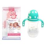 product_image_name-Generic-Wide Mouth Silicone Nipple Milk Baby feeding Bottle for Infants BPA Free, with Rattle Cap-1