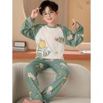 product_image_name-Generic Xim-Children Boy Night Pajama -Green, Blue -1