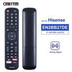 Suitable For Hisense Smart LCD TV Replacement Remote Control EN2BS27H EN2BB27DE EN2A27HT EN2D27 EN2BO27H EN2D27Z EN2BI27H - Black