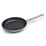 product_image_name-Generic-26cm Professional Commercial Non Stick Stainless Steel Frying Pan Hotel Pancake Fried Dumpling Chapati stew Pan With Steel Handle.-1