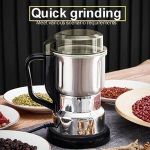 product_image_name-Hoffmans-Multifunctional Smash Machine, 500 ML Electric Coffee Grinder, Stainless Steel, Portable Electric Grinder Silver-2
